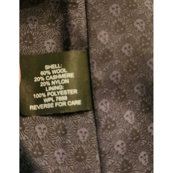 Anne Klein Wool Cashmere Walking Coat Black 10 Classic Quiet Luxury Minimalist - Picture 9 of 16